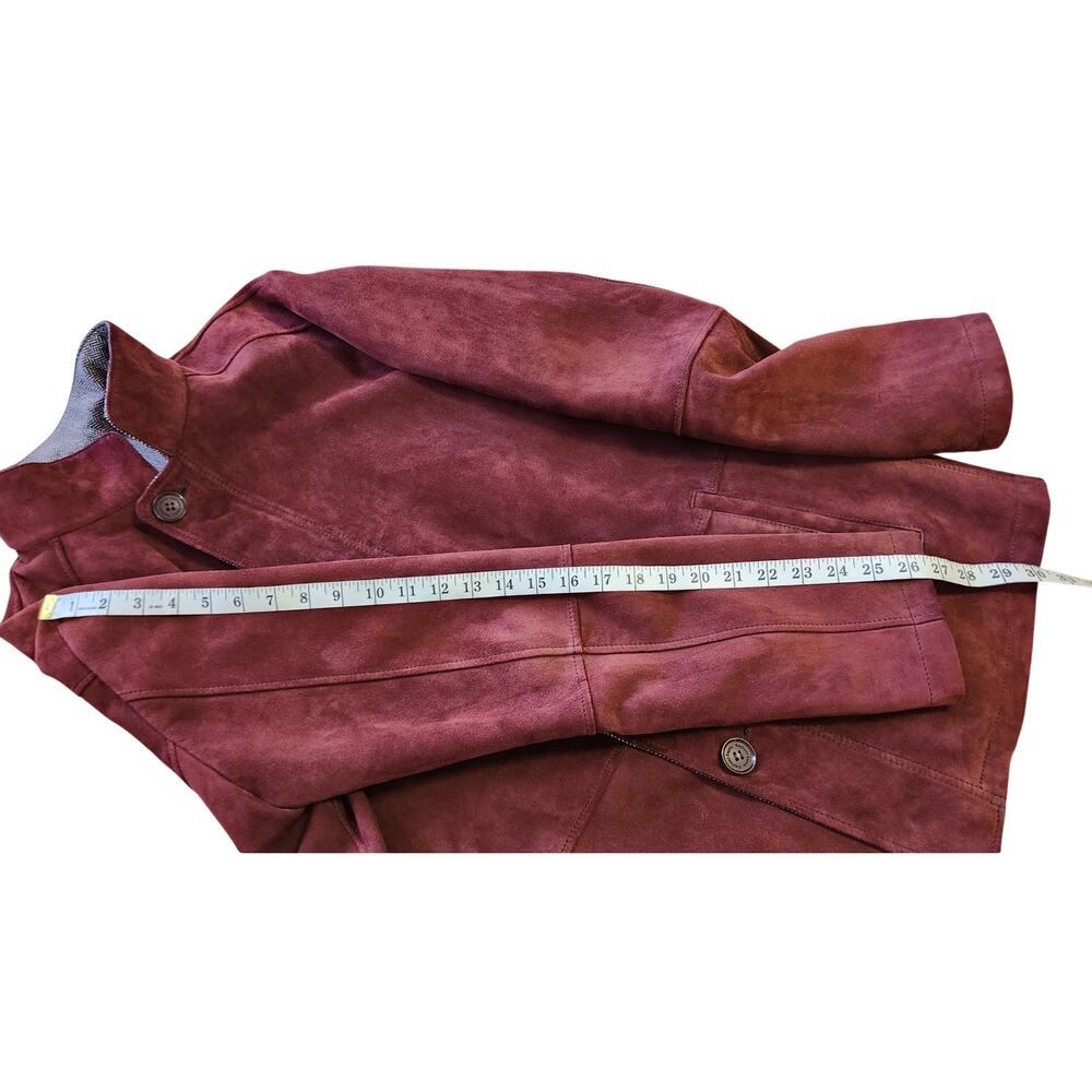 Emiliano Zapata Suede Leather Deep Burgundy Red Jacket Men Size Medium NWOT - Picture 15 of 16